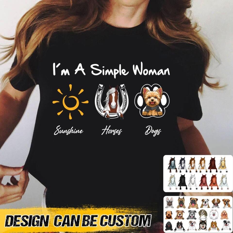 Personalized I'm A Simple Woman Tshirt Printed NQHQ2906