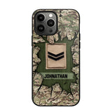 Personalized British Soldier Camo Phone Case Printed 22JUL-DT30