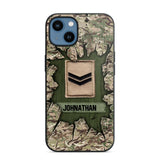 Personalized British Soldier Camo Phone Case Printed 22JUL-DT30