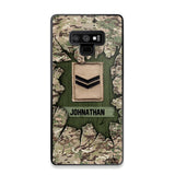Personalized British Soldier Camo Phone Case Printed 22JUL-DT30