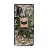 Personalized British Soldier Camo Phone Case Printed 22JUL-DT30