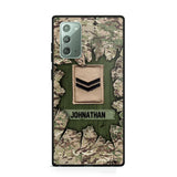 Personalized British Soldier Camo Phone Case Printed 22JUL-DT30