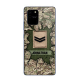 Personalized British Soldier Camo Phone Case Printed 22JUL-DT30