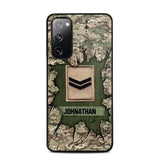 Personalized British Soldier Camo Phone Case Printed 22JUL-DT30