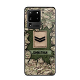 Personalized British Soldier Camo Phone Case Printed 22JUL-DT30