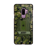 Personalized Swedish Soldier Camo Phone Case Printed 22JUL-DT30