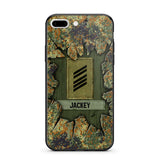 Personalized German Soldier Camo Phone Case Printed 22JUL-DT30