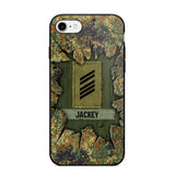 Personalized German Soldier Camo Phone Case Printed 22JUL-DT30