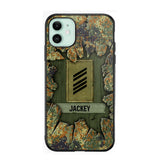 Personalized German Soldier Camo Phone Case Printed 22JUL-DT30