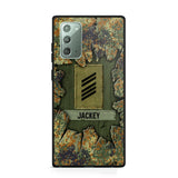 Personalized German Soldier Camo Phone Case Printed 22JUL-DT30