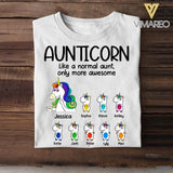 Personalized Aunticorn & Kid Tshirt Printed 22JUY-DT01
