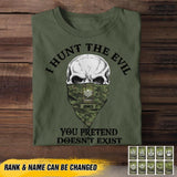 Personalized Canadian Soldier/Veterans Tshirt Printed 22JUY-HC02