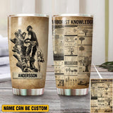 Personalized Arborist Knowledge Tumbler Printed QTVQ0207