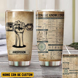 Personalized Mechanic Knowledge Tumbler Printed QTVQ0207