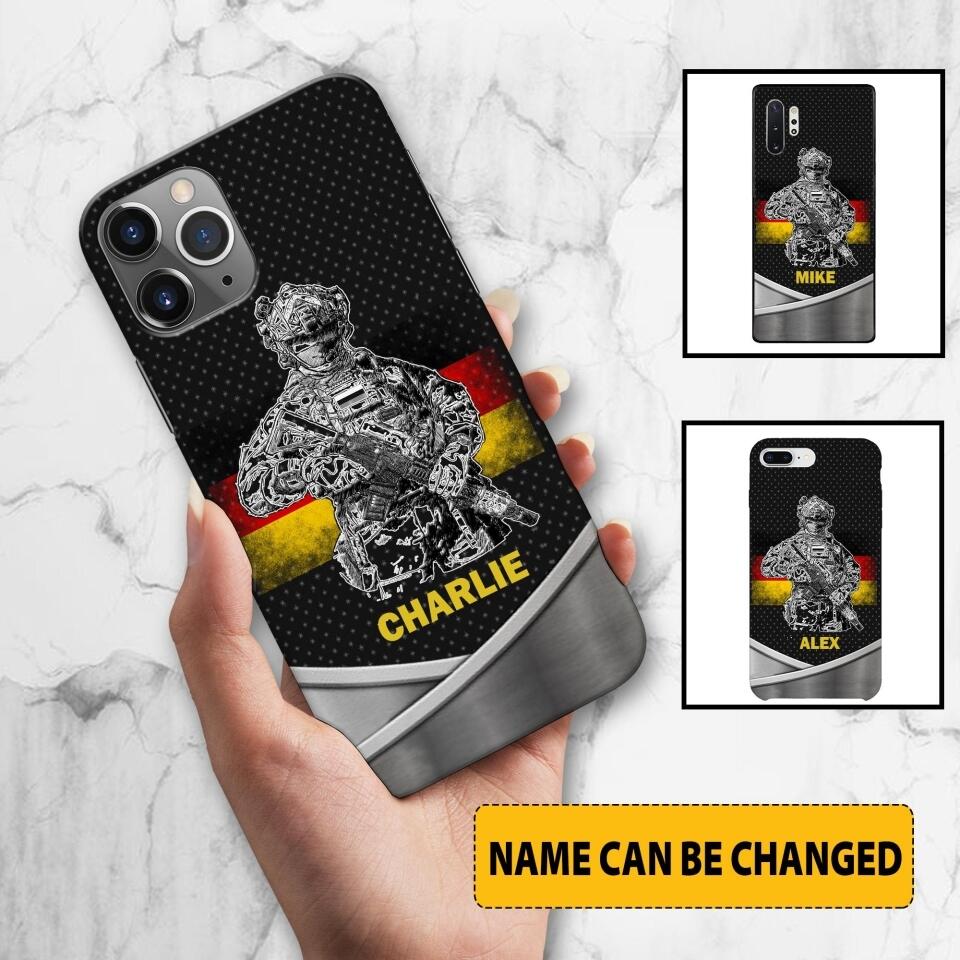 Personalized German Soldier/Veterans Phone Case Printed 22JUY-HY02
