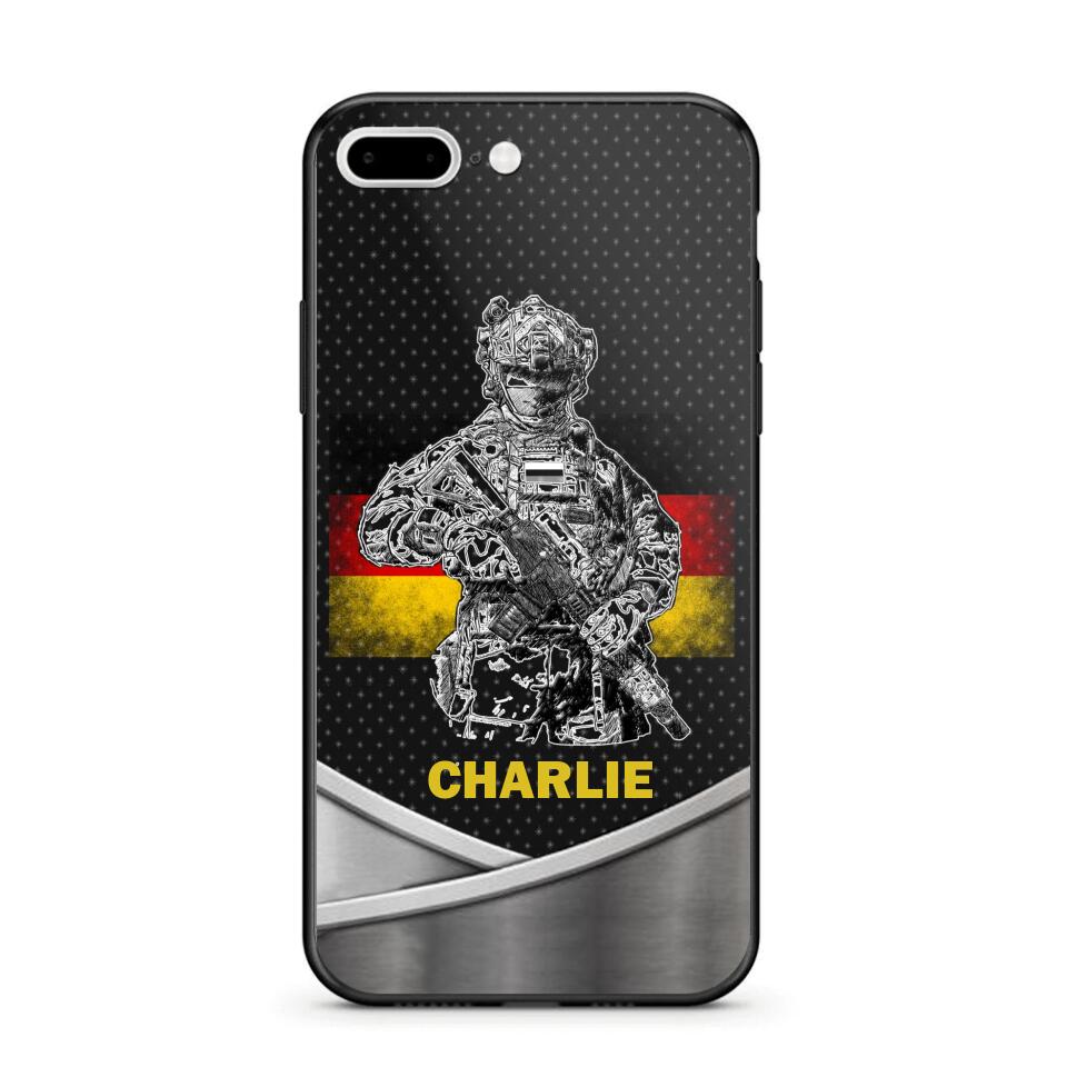 Personalized German Soldier/Veterans Phone Case Printed 22JUY-HY02