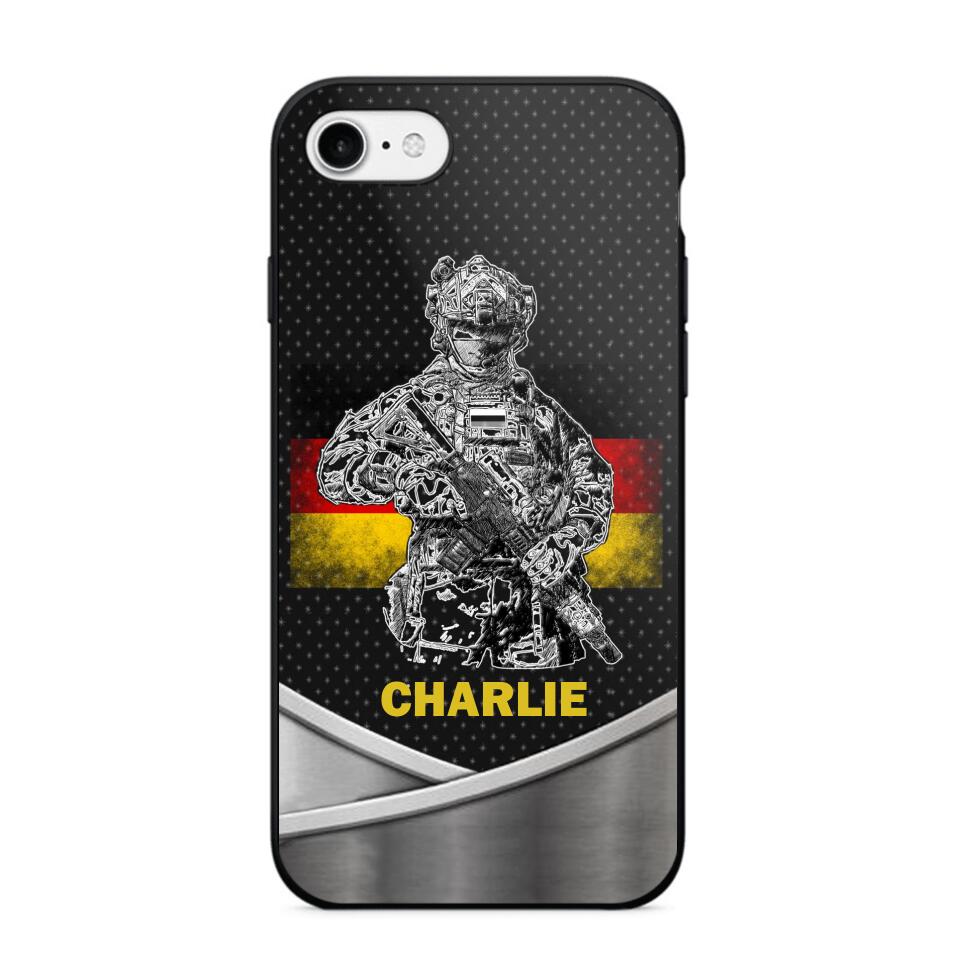 Personalized German Soldier/Veterans Phone Case Printed 22JUY-HY02
