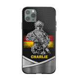 Personalized German Soldier/Veterans Phone Case Printed 22JUY-HY02