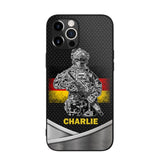Personalized German Soldier/Veterans Phone Case Printed 22JUY-HY02