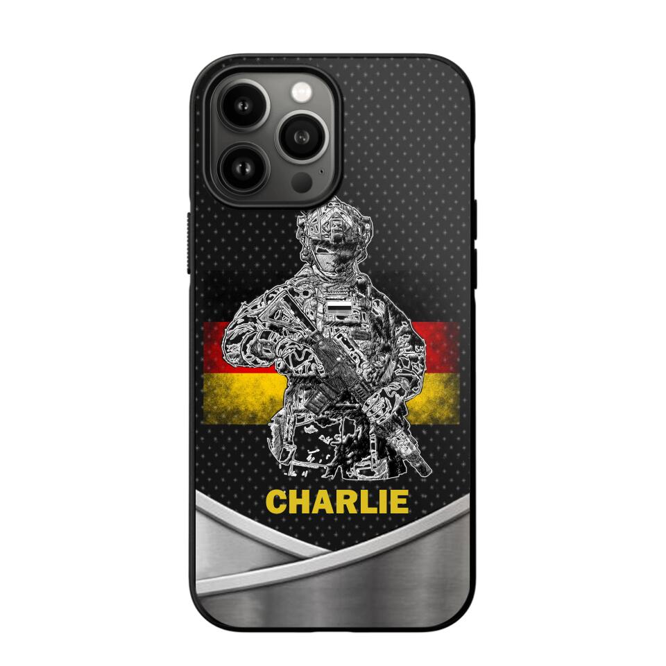 Personalized German Soldier/Veterans Phone Case Printed 22JUY-HY02