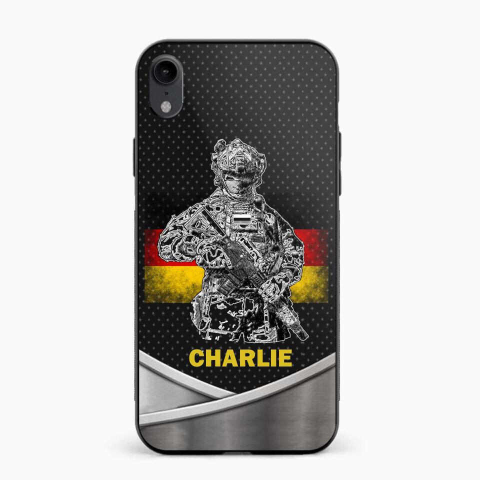 Personalized German Soldier/Veterans Phone Case Printed 22JUY-HY02