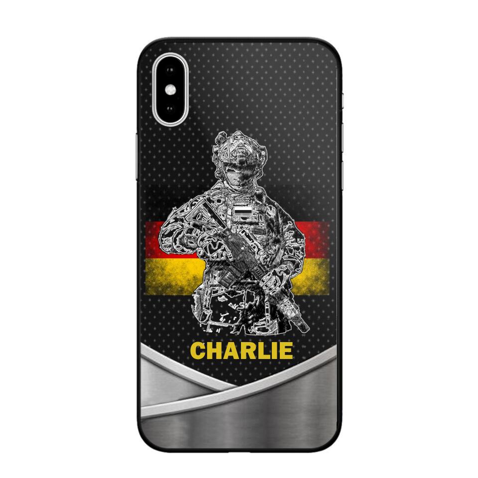 Personalized German Soldier/Veterans Phone Case Printed 22JUY-HY02