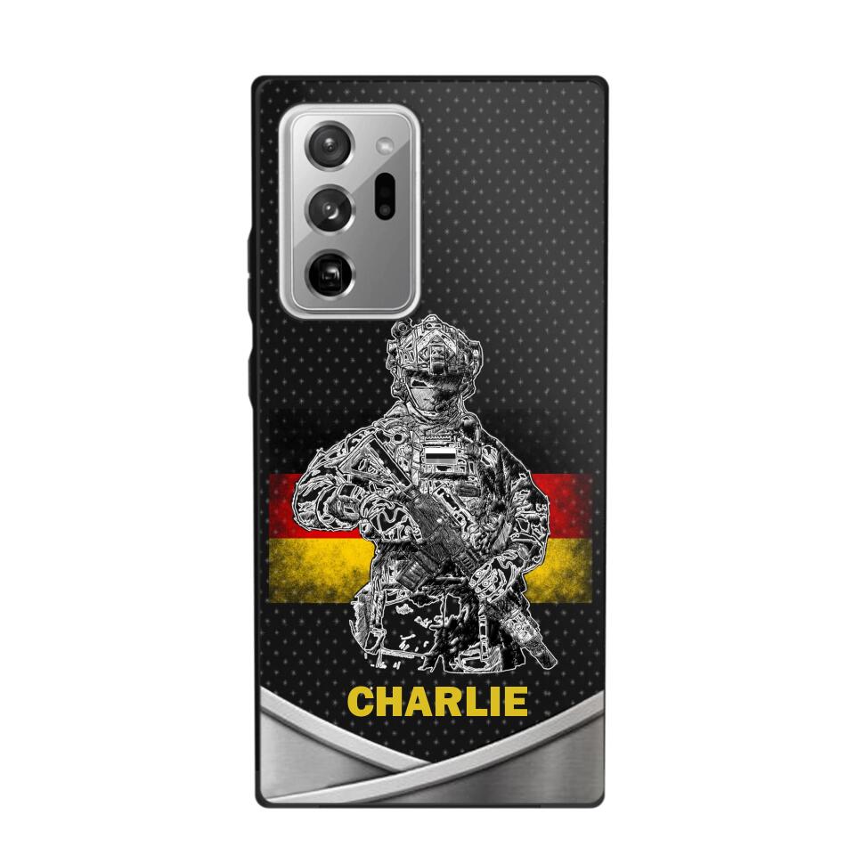 Personalized German Soldier/Veterans Phone Case Printed 22JUY-HY02