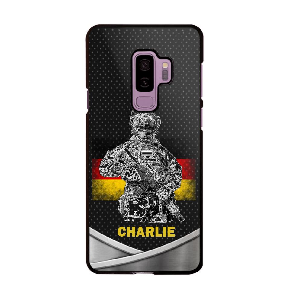 Personalized German Soldier/Veterans Phone Case Printed 22JUY-HY02
