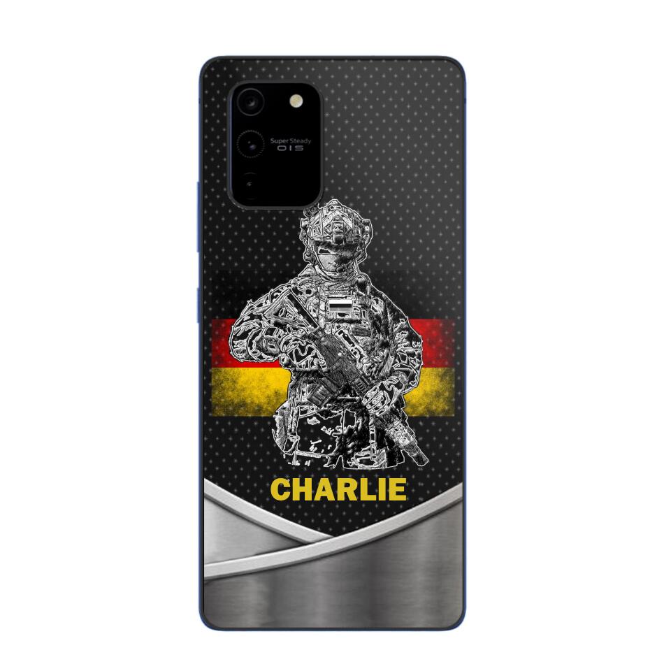 Personalized German Soldier/Veterans Phone Case Printed 22JUY-HY02