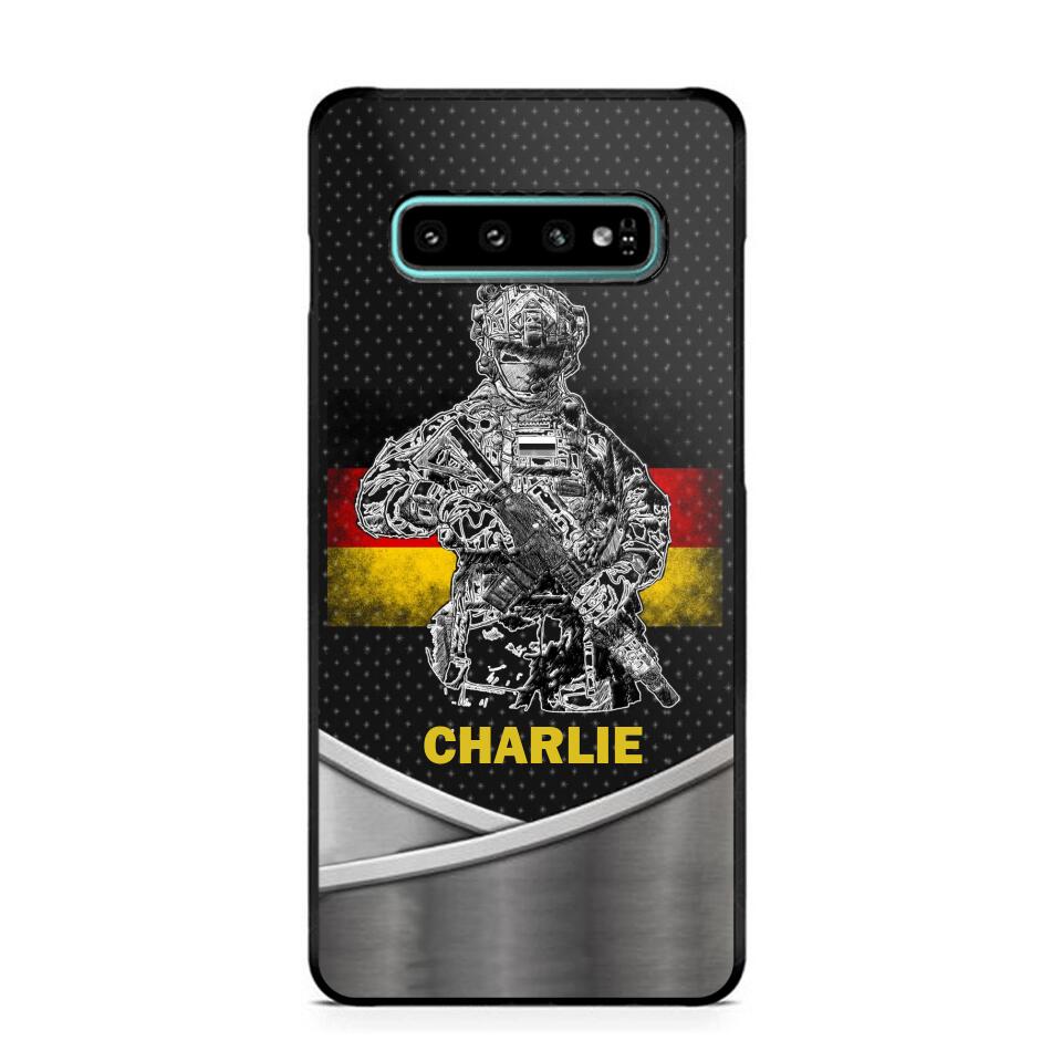 Personalized German Soldier/Veterans Phone Case Printed 22JUY-HY02
