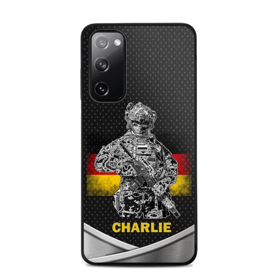 Personalized German Soldier/Veterans Phone Case Printed 22JUY-HY02
