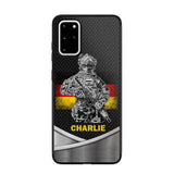 Personalized German Soldier/Veterans Phone Case Printed 22JUY-HY02
