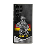 Personalized German Soldier/Veterans Phone Case Printed 22JUY-HY02