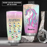 Personalized Aunticorn & Kid Tumbler Printed 22JUY-HC02