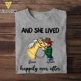 Personalized And She Lived Happily Ever After Tshirt Printed NQHC0407