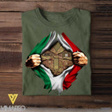 Personalized Italian Soldier/Veterans Tshirt Printed 22JUY-Dt04