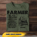 Personalized Farmer Tshirt Printed 22JUY-HC07