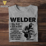 Personalized Welder Tshirt Printed 22JUY-HC07