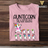 Personalized Aunticorn Like A Normal Aunt, Only More Awesome Tshirt Printed NQDT0607