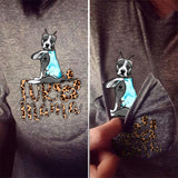 Personalized Fur Mama Leopard Pocket Tshirt 3D Printed QTVQ0807
