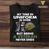 DH Personalized French Veterans/Soldier Tshirt Printed HQ0807