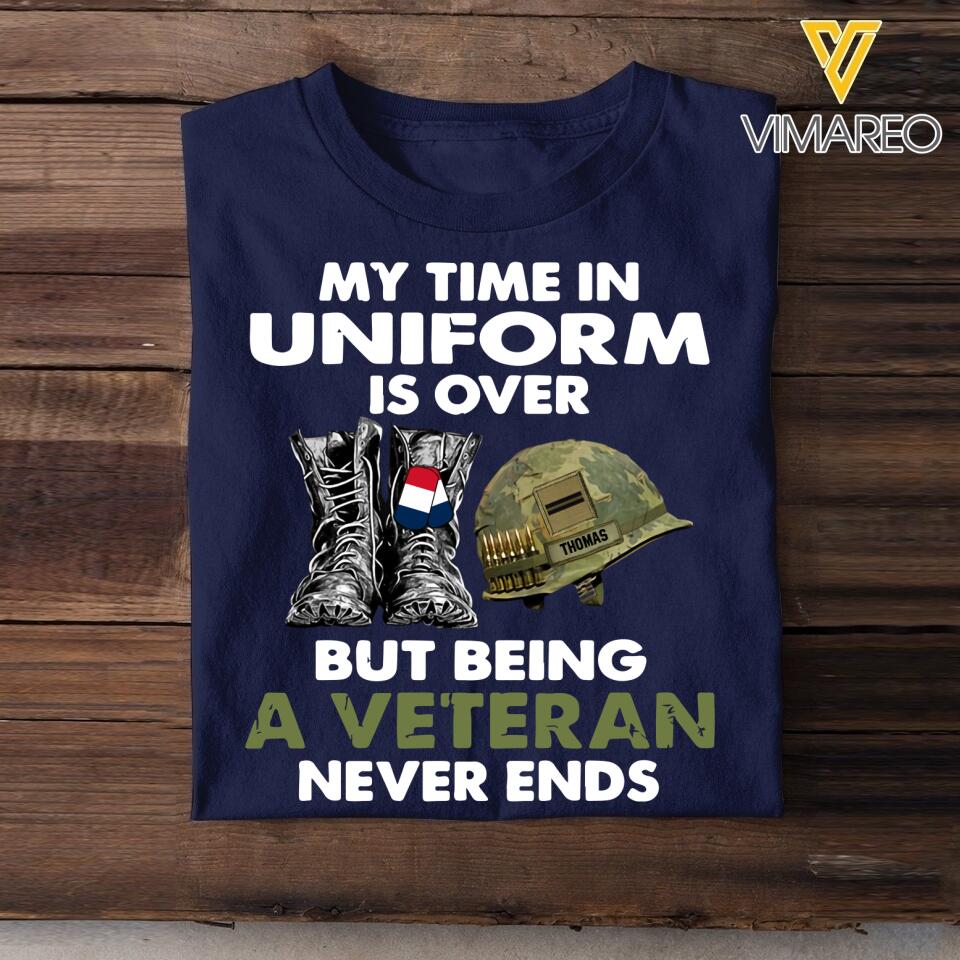 DH Personalized French Veterans/Soldier Tshirt Printed HQ0807