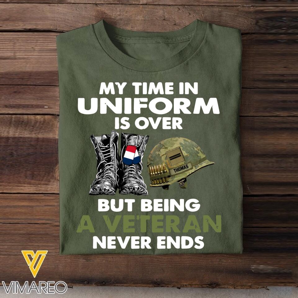 DH Personalized French Veterans/Soldier Tshirt Printed HQ0807
