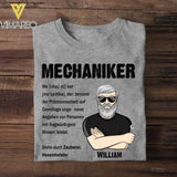 Personalized Mechaniker Tshirt Printed 22JUY-HY08