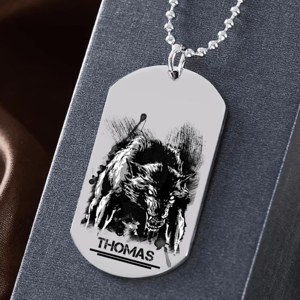 Personalized Don't Ever Mistake Wolf Necklaces Printed NQDT1207