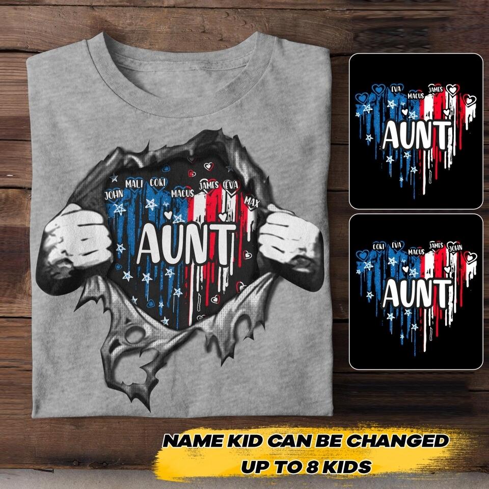 Personalized Aunt Kid Tshirt Printed 22JUY-HC13