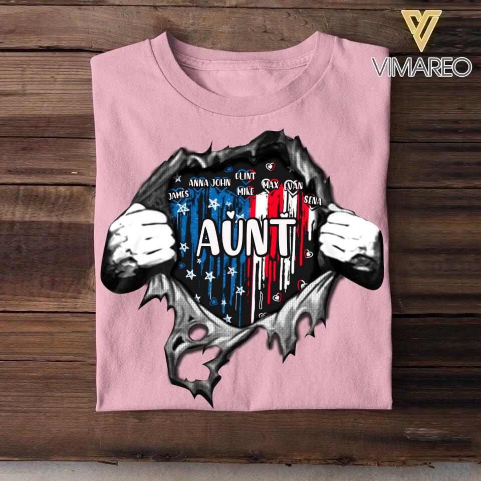 Personalized Aunt Kid Tshirt Printed 22JUY-HC13