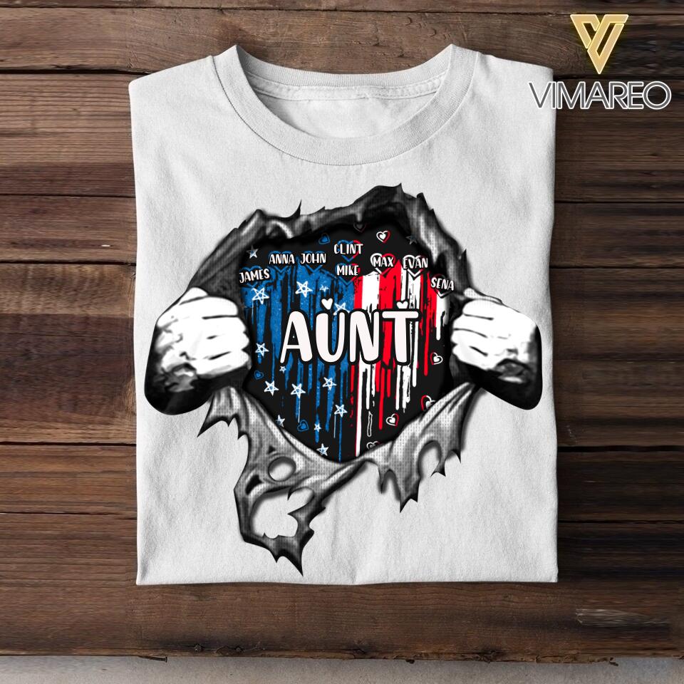 Personalized Aunt Kid Tshirt Printed 22JUY-HC13