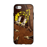 Personalized Horses With Sunflower Phone Case Printed NQHC1407