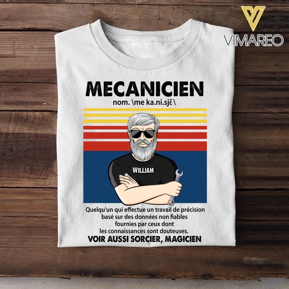 Personalized Belgium Mecanicien Tshirt Printed 22JUY-HY15